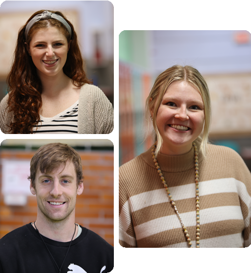 A collage of three HSA Teachers.